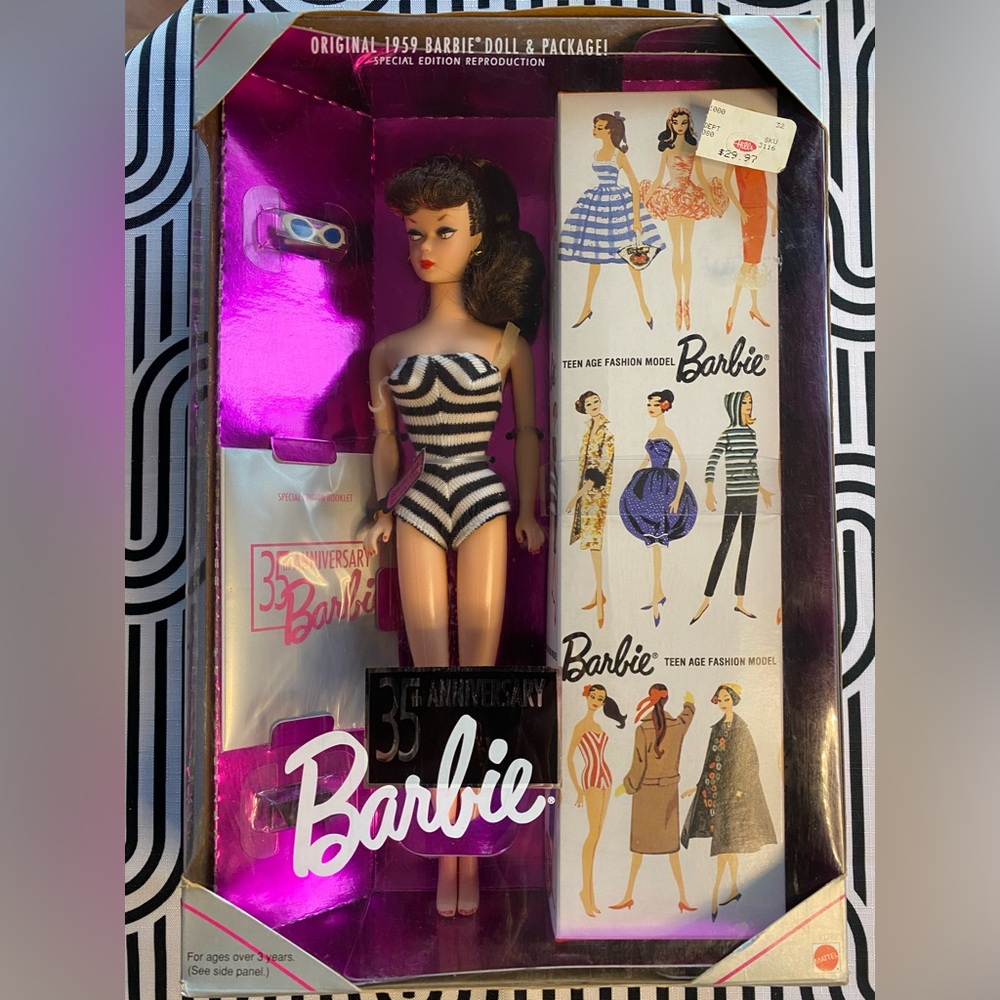 Vintage Barbie Special Edition 1959 Reproduction Doll 1993 Mattel NRFB